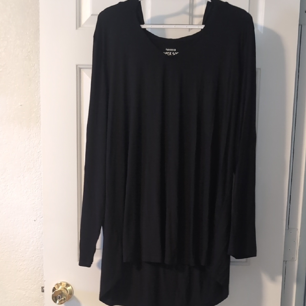 Torrid Classic Black Long Sleeve Top